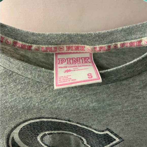 LAST CHANCE Victorias Secret PINK Bling Chicago White Sox Tee Sz S - Picture 4 of 4